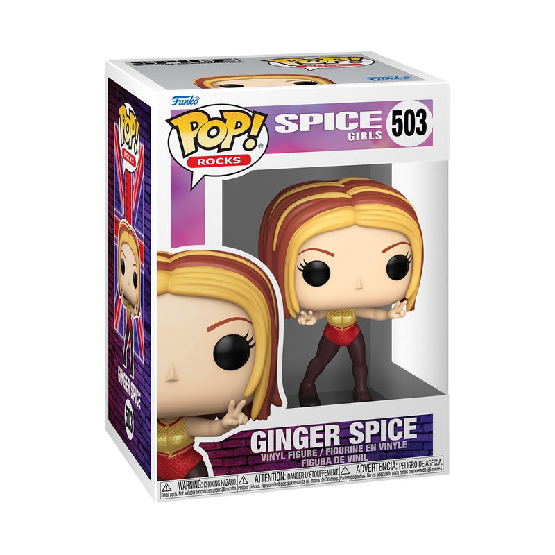 Funko POP! Rocks: Spice Girls - Ginger (Wannabe) - Sammelbare Vinylfigur - Geschenkidee - Offizielles Merchandise - Spielzeug für Kinder & Erwachsene - Modellfigur für Sammler und zur Ausstellung