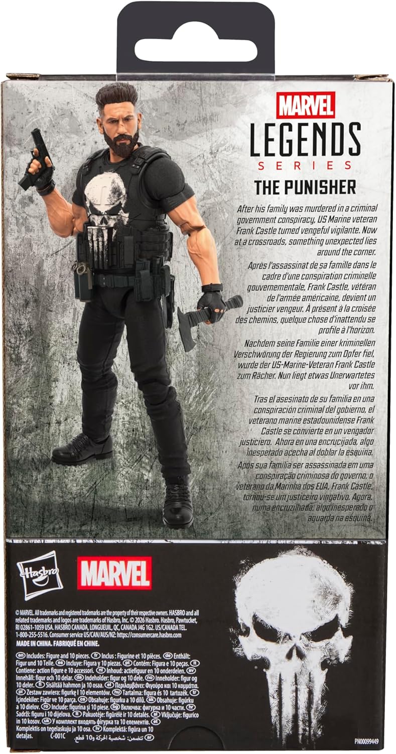 Marvel Legends Series Punisher, The Punisher Action-Figur Set zum Sammeln (15 cm