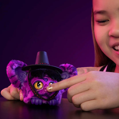 KPop Demon Hunters Furby Furblets Saja Boys Demon, Collectible 3" Mini Plush Electronic Toy
