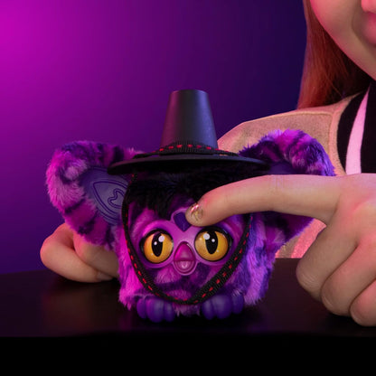 KPop Demon Hunters Furby Furblets Saja Boys Demon, Collectible 3" Mini Plush Electronic Toy
