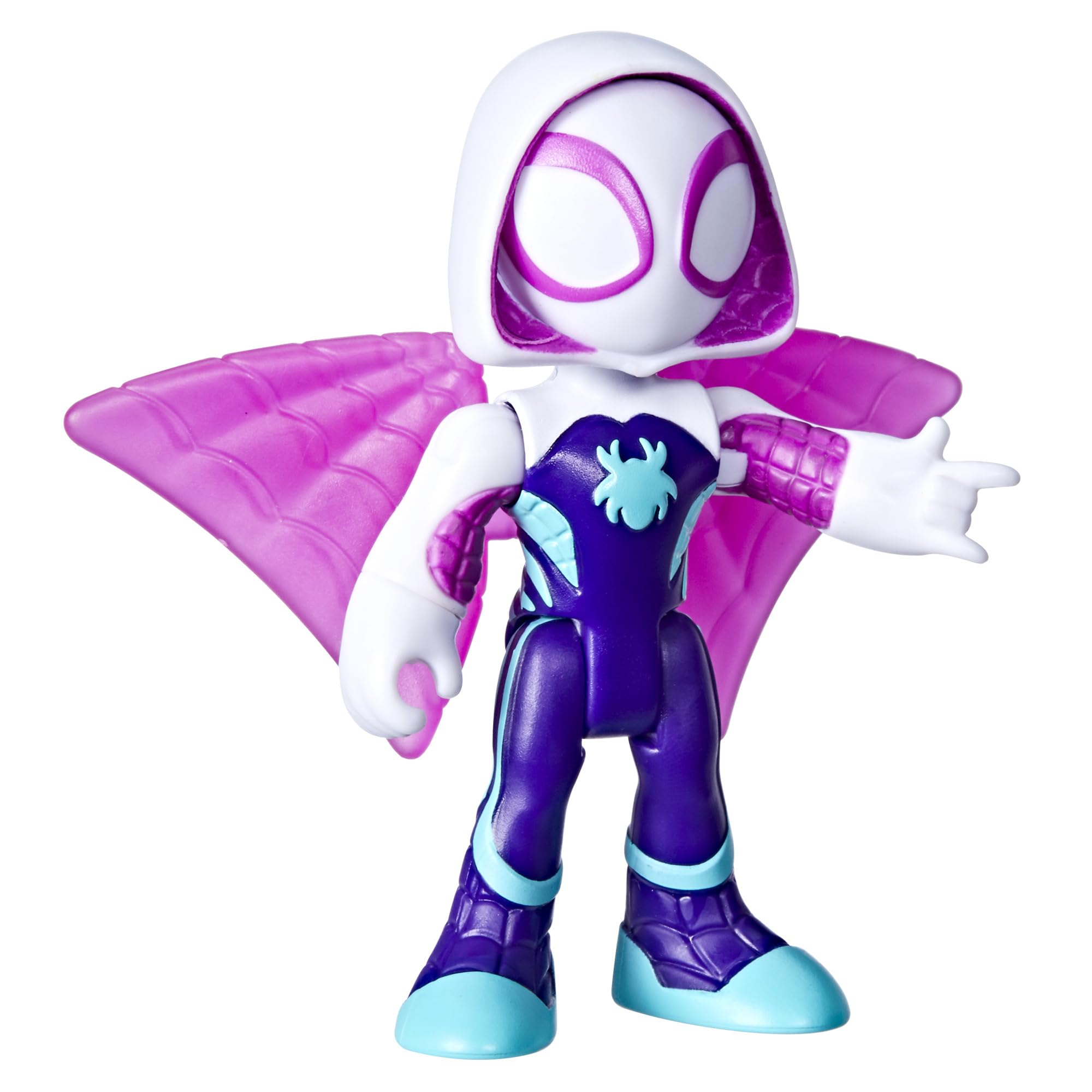 Marvel Spidey and his Amazing Friends Ghost-Spider Toy with Accessory, 7.6-cm (3 inch) Action Figures, Super Hero Toys for Children, Ages 3+, Purple