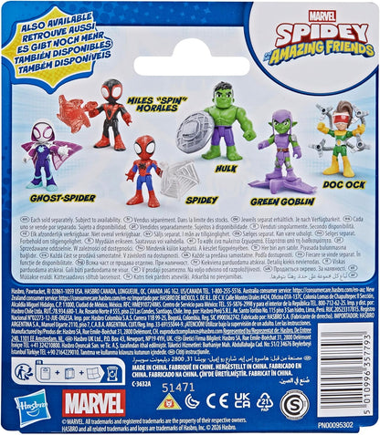 Marvel Spidey and his Amazing Friends Ghost-Spider Toy with Accessory, 7.6-cm (3 inch) Action Figures, Super Hero Toys for Children, Ages 3+, Purple