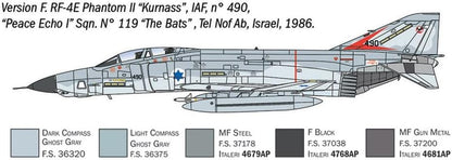 Italeri 1477 RF-4 C/E Phantom II 1:72 Scale Plastic Model Kit/Model Assembly