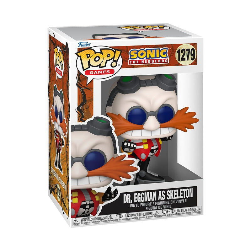 Funko POP! Games: Sonic the Hedgehog - Dr. Eggman as Skeleton | Gadget Ufficiale - Personaggio in Vinile da Collezione da Esporre - Idea Regalo Compleanno per Fan e Collezionisti