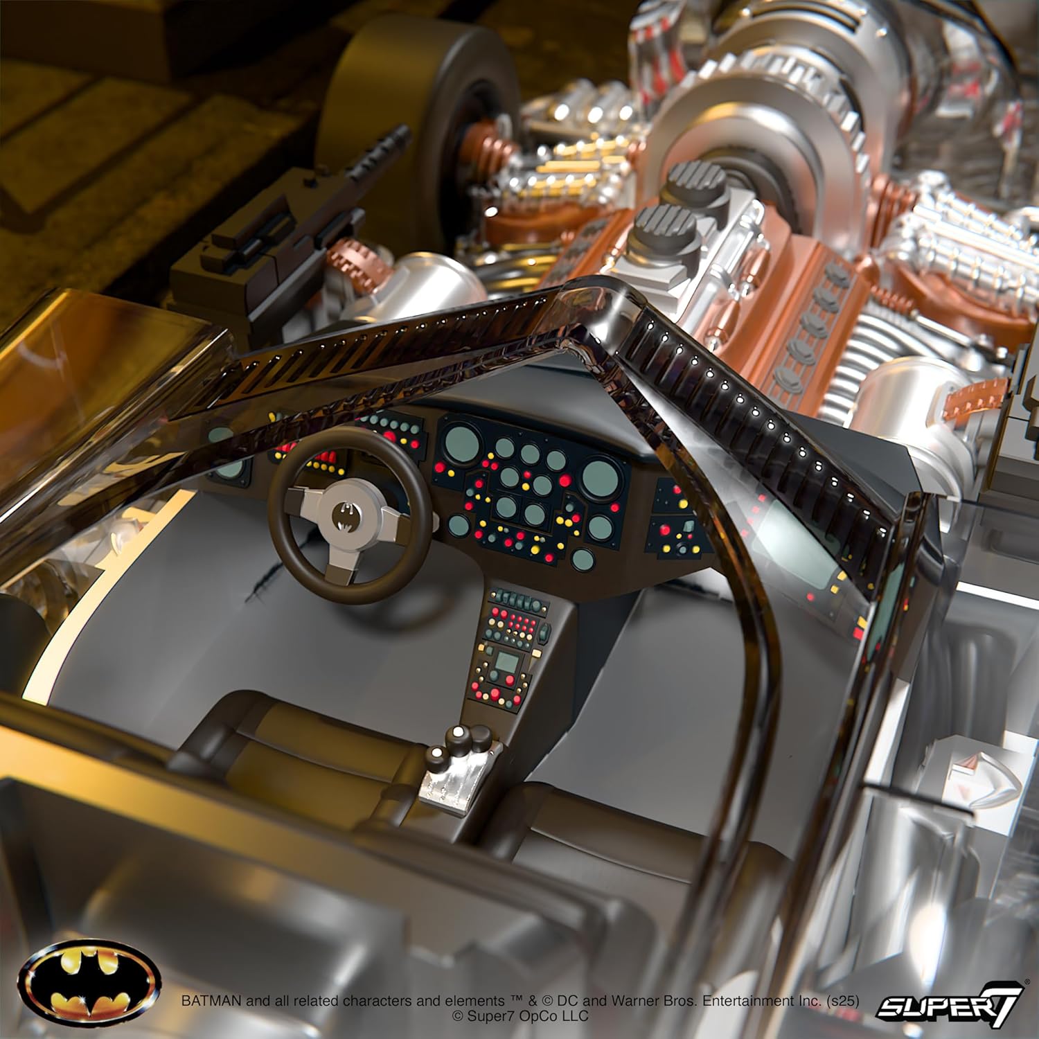 Batman 1989 Super Cyborg Vehicle Batmobile 1989 (Clear) 35 Cm