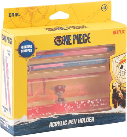 Pot a Crayon One Piece | Papeterie Bureau One Piece, Idée Cadeau Geek | Grupo Erik | Critérium et Stylo Bille Inclus, Accessoire One Piece Chopper pour Organisation Bureau