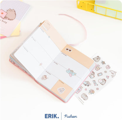 Grupo Erik Hausaufgabenheft Schulplaner 2026 2027 Pusheen Cat Taschenkalender Schülerkalender - Schulkalender Wochenplaner - Terminplaner 2026 2027 für 17 Monate - Geschenke zur Einschulung Jugen