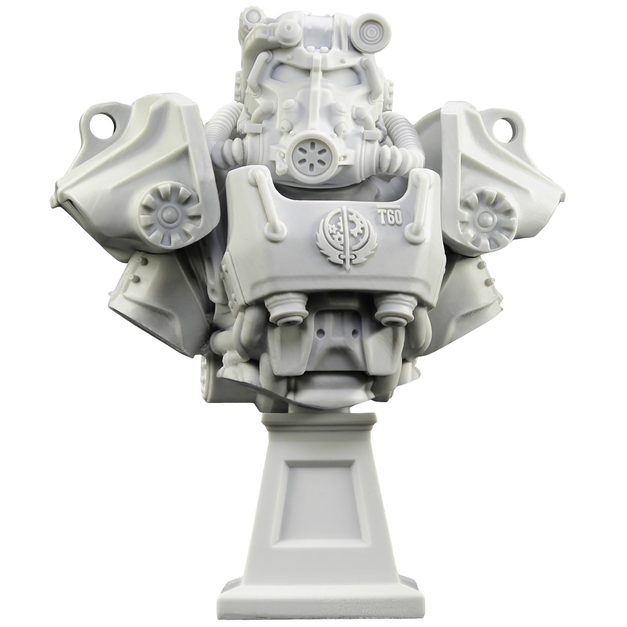 Fallout: Painter's Bust - T-60 - 1:12 Scale Character Miniature, Figure & Display Stand, Unpainted, Multi-Part Resin, Licensed Collectible Model