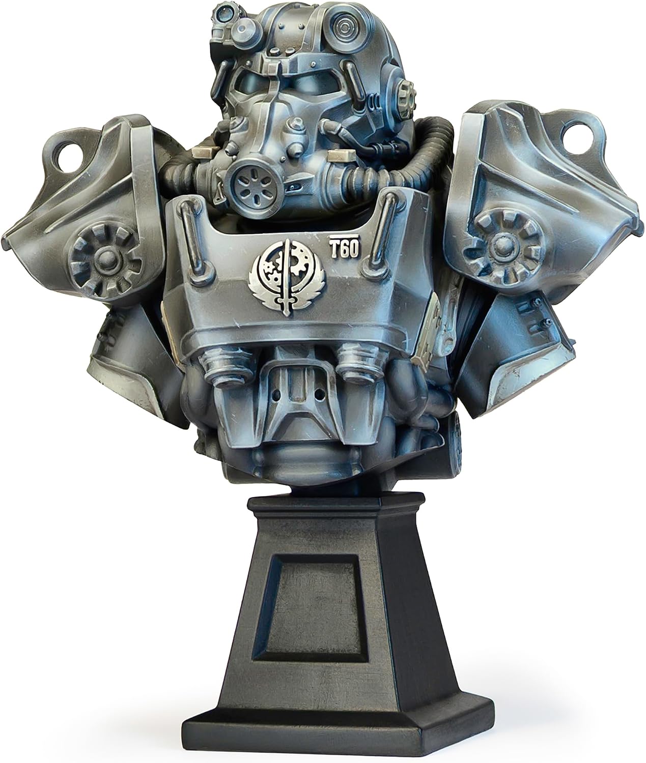 Fallout: Painter's Bust - T-60 - 1:12 Scale Character Miniature, Figure & Display Stand, Unpainted, Multi-Part Resin, Licensed Collectible Model