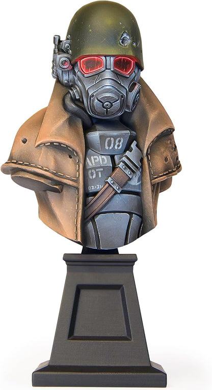 Fallout: Painter's Bust - NCR Ranger - 1:12 Scale Character Miniature, Figure & Display Stand, Unpainted, Multi-Part Resin, Licensed Collectible Model