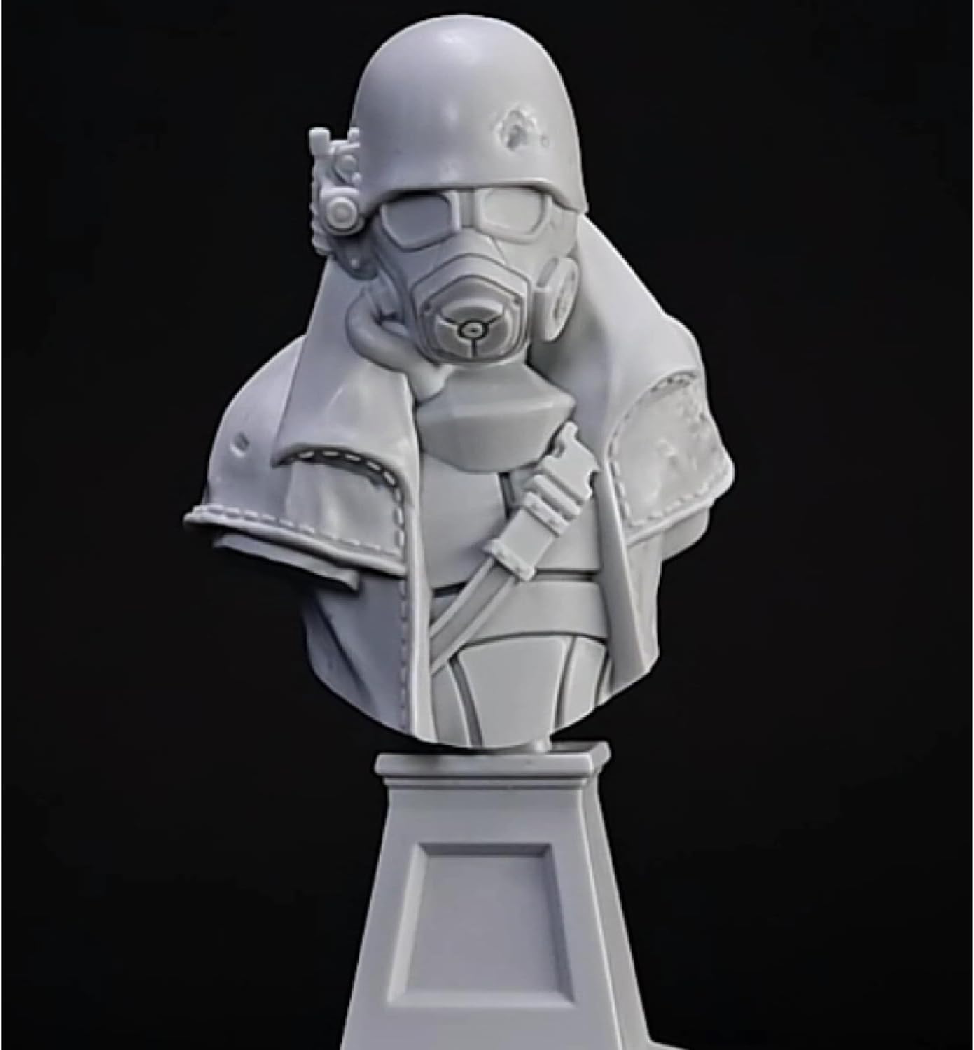 Fallout: Painter's Bust - NCR Ranger - 1:12 Scale Character Miniature, Figure & Display Stand, Unpainted, Multi-Part Resin, Licensed Collectible Model