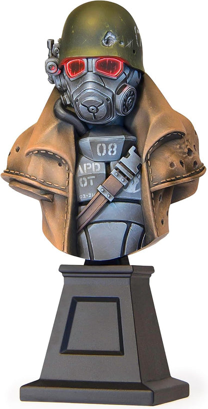 Fallout: Painter's Bust - NCR Ranger - 1:12 Scale Character Miniature, Figure & Display Stand, Unpainted, Multi-Part Resin, Licensed Collectible Model