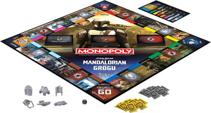 Monopoly: Star Wars The Mandalorian and Grogu Edition Board Game | Inspired by the Film | Family Games for Kids and Adults | 2-6 Players | Ages 8+ - English version