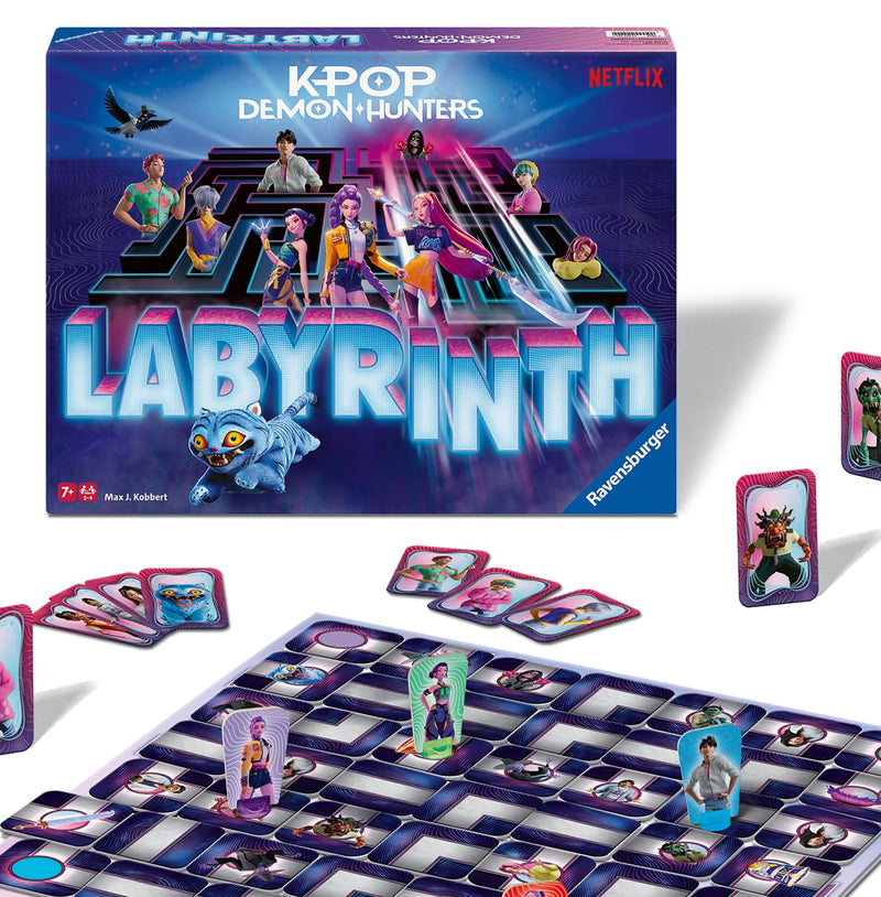 Ravensburger K-Pop Demon Hunters Labyrinth The Moving Maze Game Family Strategy Board Game for Kids & Adults Age 7 Years Up - 2 to 4 Players