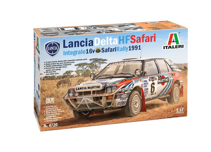 Italeri 4720 Lancia Delta Integrale Safari 16v Maßstab 1:12 Plastic Model Kit/Kunststoffmodell zur Selbstmontage