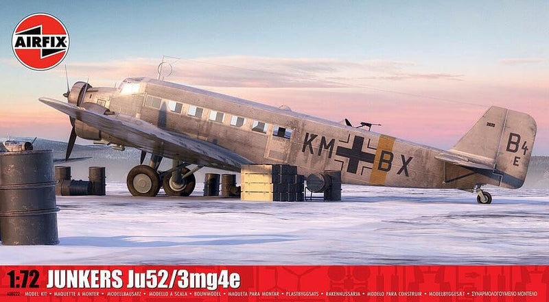 Airfix 988022-1/72 Junkers Ju52/3mg4e Scale 1:72
