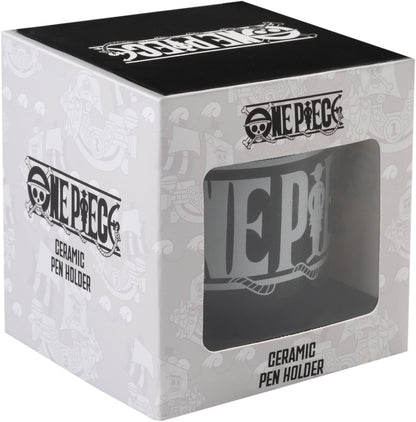 Grupo Erik One Piece Portapenne da Scrivania - Cancelleria | One Piece Gadget, Porta Penne Decorativo, Ceramica, Manga, 11 x 12 cm, Grupo Erik One Piece Portapenne da Scrivania - Cancelleria | One Piece Gadget, Porta Penne Decorativo, Ceramica, Manga, 11