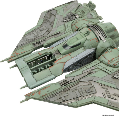 Jazwares Star Wars™ Micro Galaxy Squadron The Hex - 9-Inch Vehicle | Rotating Wings and Cockpit plus Two 1-Inch Micro Figure Accessories