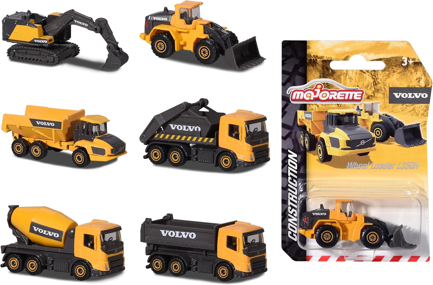 Majorette: Volvo Construction Veicolo Singolo (Assortimento)