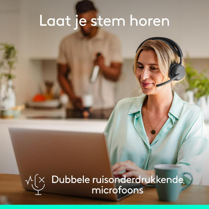Logitech Zone Wireless 2 ES – brusreducerande trådlöst headset med anpassningsbar hybrid-ANC, Bluetooth, grafitgrå Wireless Grafit, Logitech Zone Wireless 2 ES – brusreducerande trådlöst headset med anpassningsbar hybrid-ANC, Bluetooth, grafitgrå Wireless