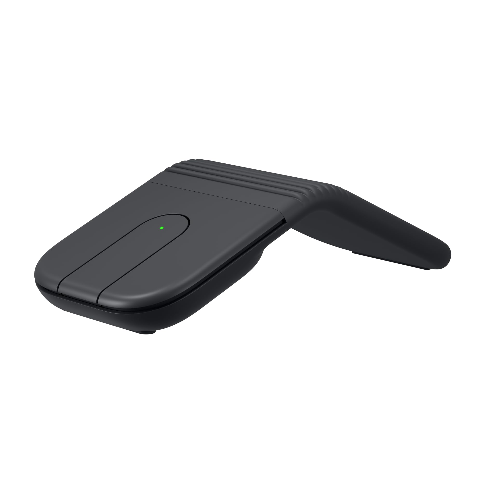 Logitech Mobi Fold, ultra-draagbare reis muis, klein en licht, touch scrolling, stille klikken, 4K DPI, Bluetooth, voor Windows PC, Mac, Chromebook, Android, iPad - Grafiet