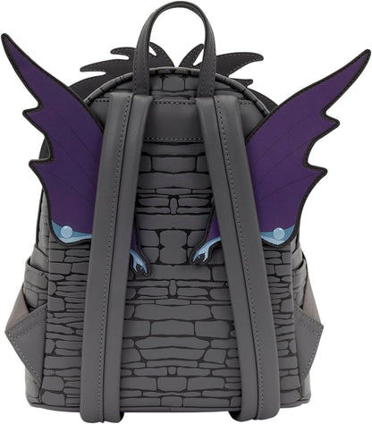 Loungefly Disney: Gargoyles – Demona – Cosplay-Mini-Rucksack mit 3D-Reißverschluss – ideal für Kinder und Erwachsene – Sammeltaschen