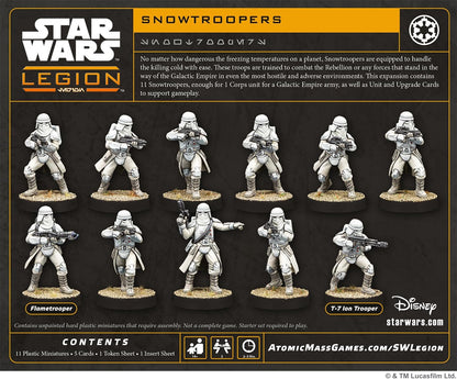 Asmodee, Star Wars: Legion - Snowtroopers (Snow Troopers), DE Version, Tabletop Expansion for 2 Players Aged 14+ with 120-180 Minutes Playing Time, Multilingual