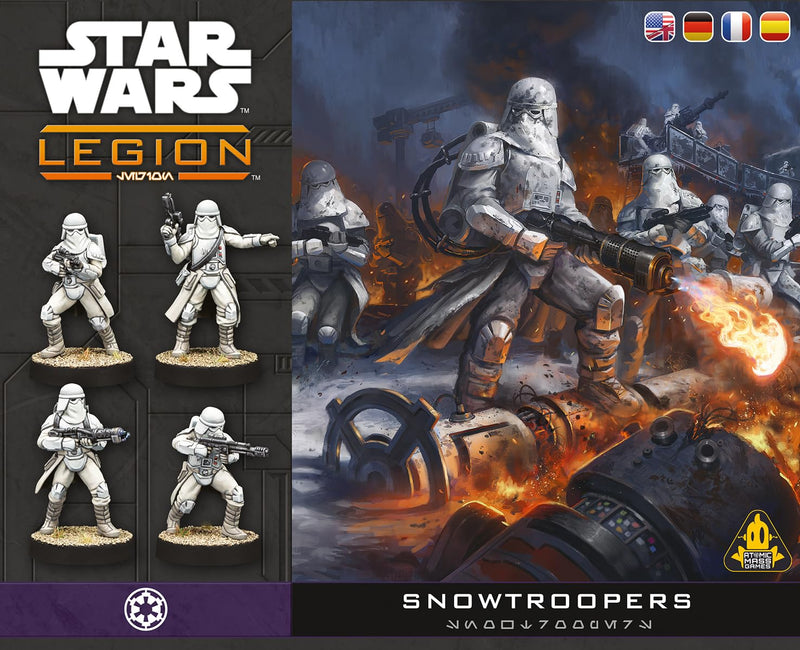 Asmodee, Star Wars: Legion - Snowtroopers (Snow Troopers), DE Version, Tabletop Expansion for 2 Players Aged 14+ with 120-180 Minutes Playing Time, Multilingual