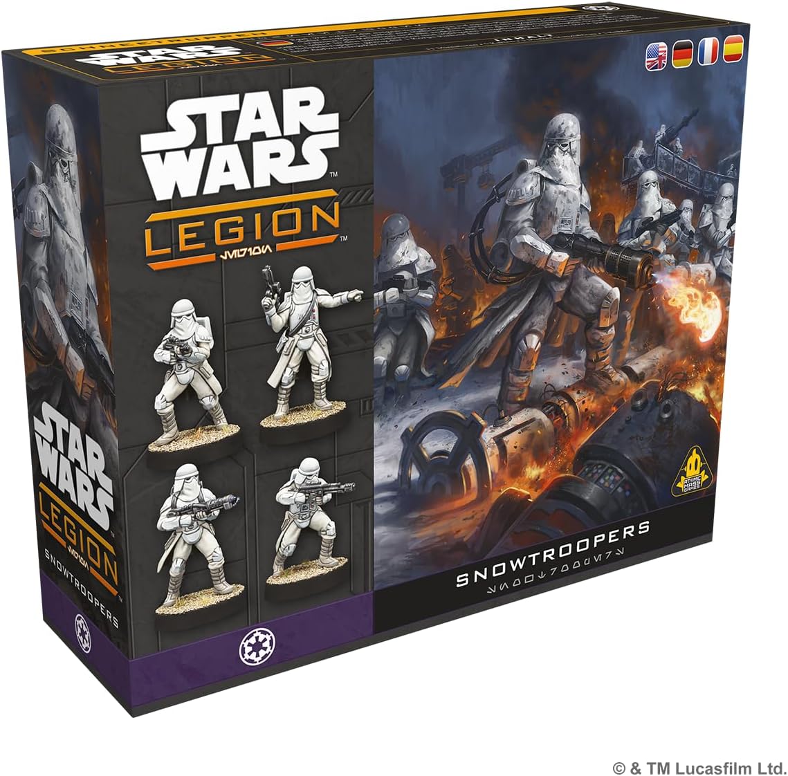 Asmodee, Star Wars: Legion - Snowtroopers (Snow Troopers), DE Version, Tabletop Expansion for 2 Players Aged 14+ with 120-180 Minutes Playing Time, Multilingual