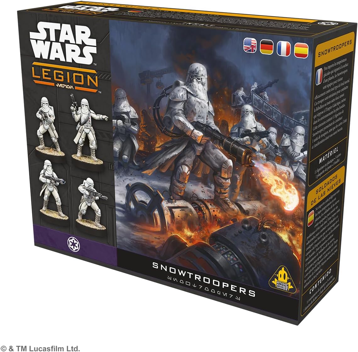 Asmodee, Star Wars: Legion - Snowtroopers (Snow Troopers), DE Version, Tabletop Expansion for 2 Players Aged 14+ with 120-180 Minutes Playing Time, Multilingual
