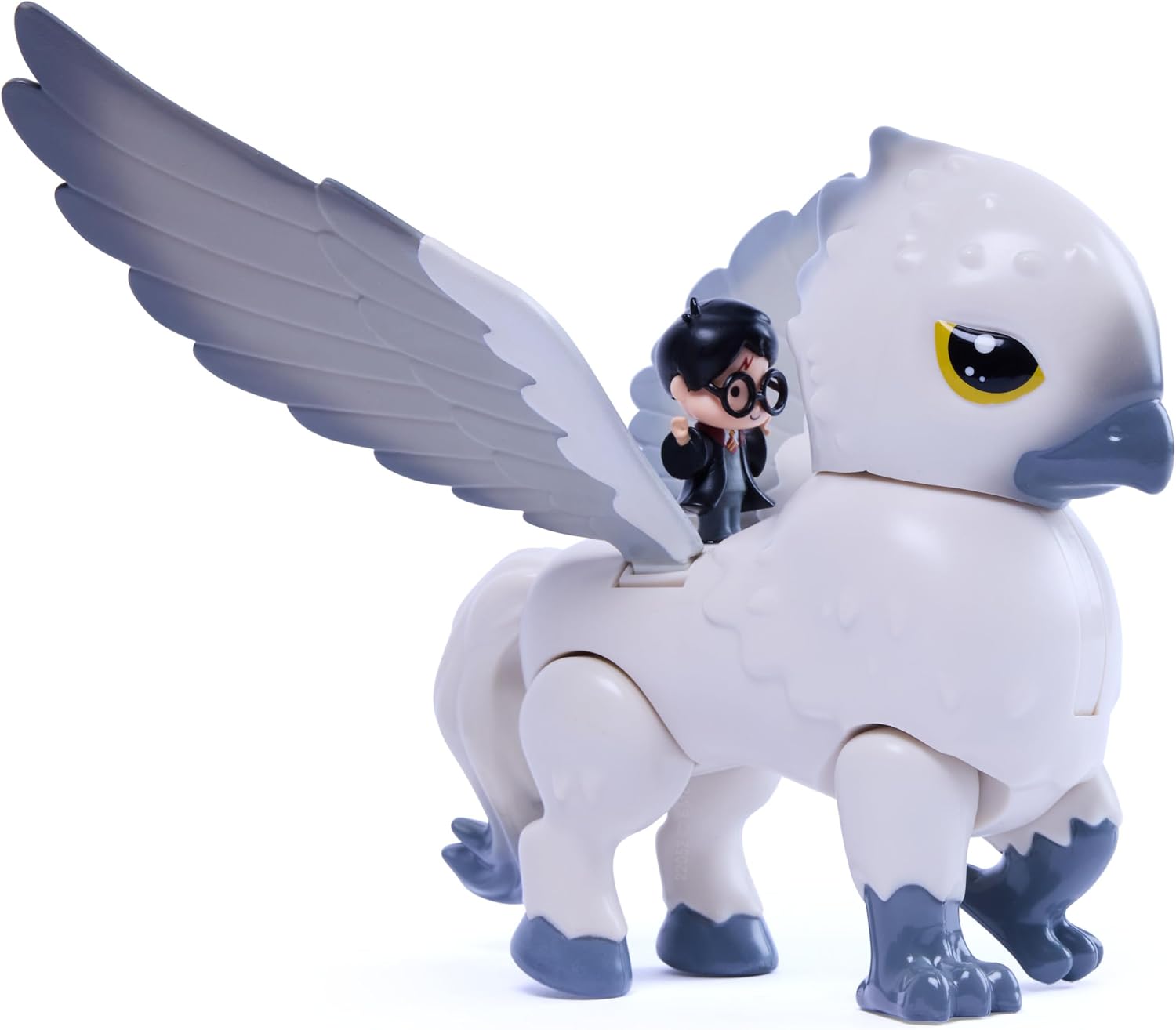 Wizarding World Harry Potter, Deluxe Buckbeak Action Figure with Flapping Wings and Exclusive 1.5-inch Harry Potter Mini Figure, Kids Toys for Pretend Play, Ages 6 and up