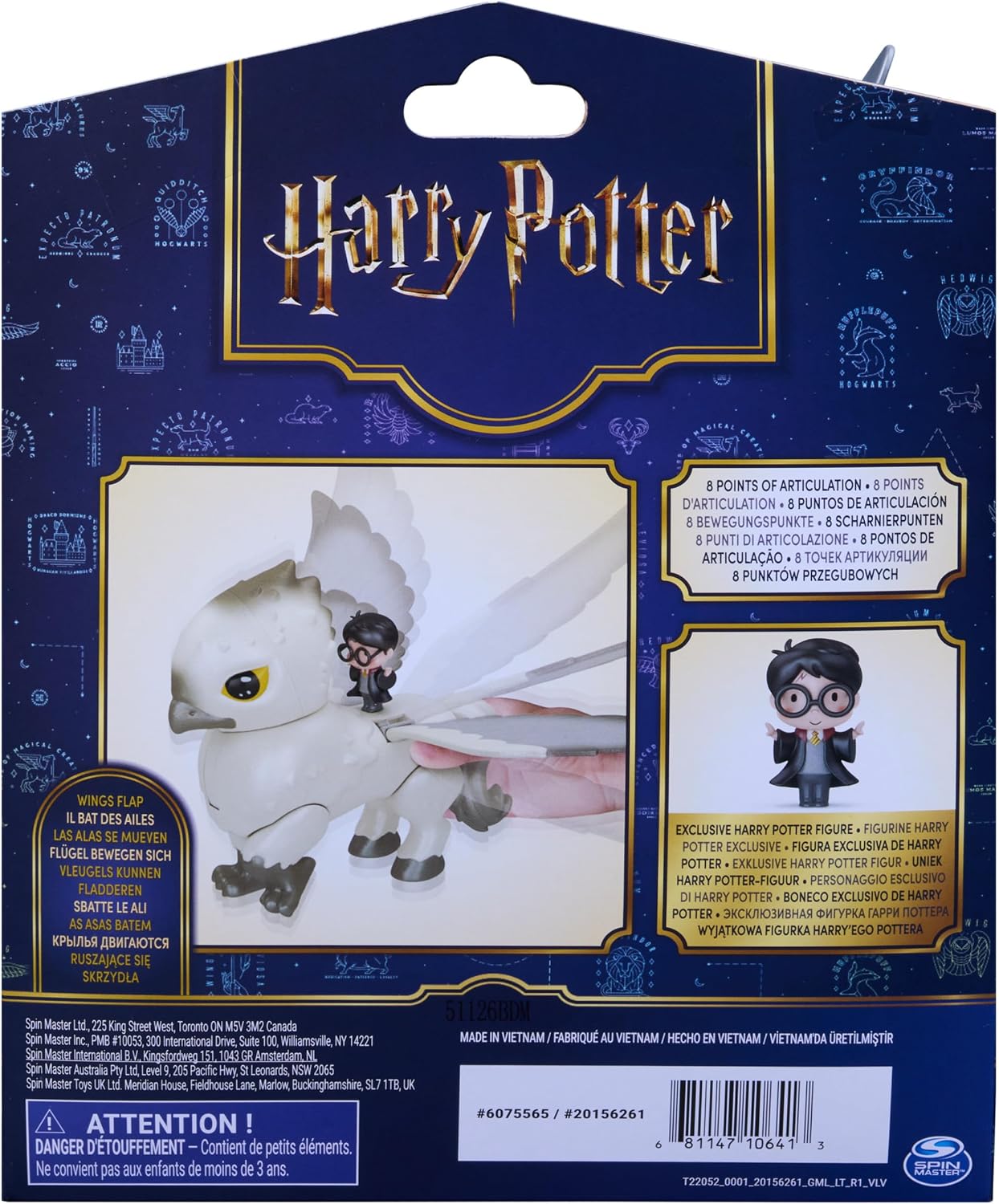 Wizarding World Harry Potter, Deluxe Buckbeak Action Figure with Flapping Wings and Exclusive 1.5-inch Harry Potter Mini Figure, Kids Toys for Pretend Play, Ages 6 and up