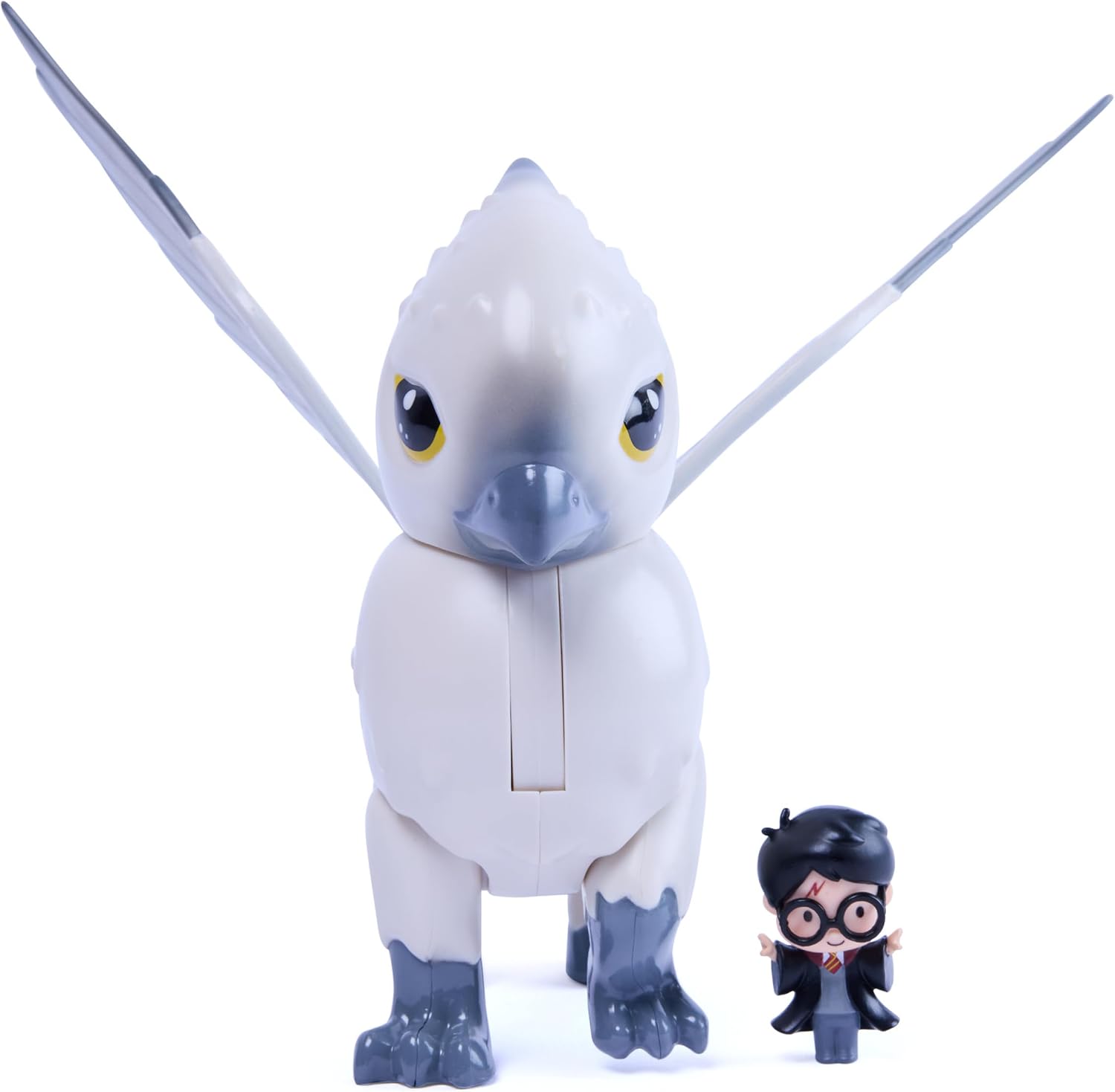 Wizarding World Harry Potter, Deluxe Buckbeak Action Figure with Flapping Wings and Exclusive 1.5-inch Harry Potter Mini Figure, Kids Toys for Pretend Play, Ages 6 and up