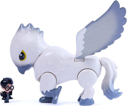 Wizarding World Harry Potter, Deluxe Buckbeak Action Figure with Flapping Wings and Exclusive 1.5-inch Harry Potter Mini Figure, Kids Toys for Pretend Play, Ages 6 and up