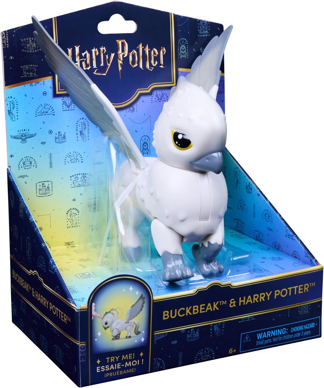 Wizarding World Harry Potter, Deluxe Buckbeak Action Figure with Flapping Wings and Exclusive 1.5-inch Harry Potter Mini Figure, Kids Toys for Pretend Play, Ages 6 and up