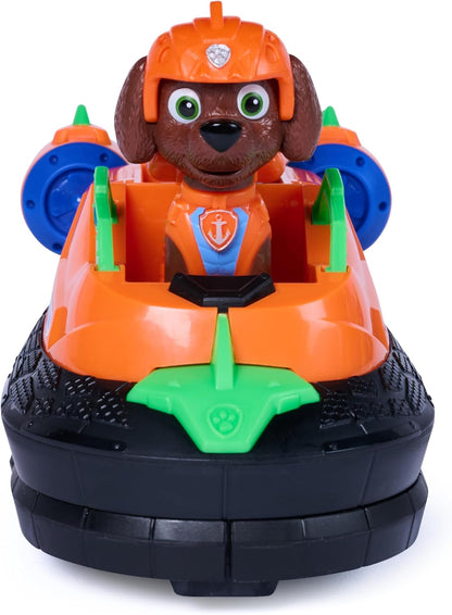 Paw Patrol: The Dino Movie, Zuma Dino Rescue Hovercraft with Extending Rescue Claw, Collect 2 Action Figures and Vehicle, Kids Toys for Boys and Girls Ages 3+