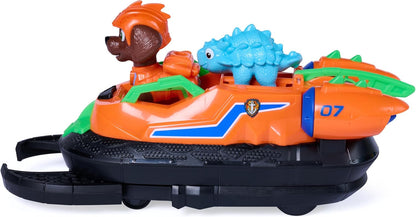 Paw Patrol: The Dino Movie, Zuma Dino Rescue Hovercraft with Extending Rescue Claw, Collect 2 Action Figures and Vehicle, Kids Toys for Boys and Girls Ages 3+