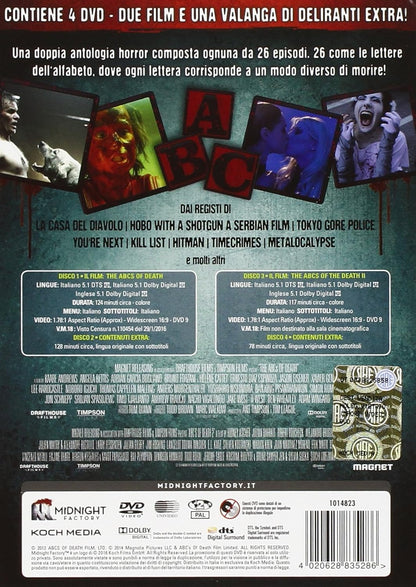 The ABCs Of Death 1-2 (Ltd) (4 Dvd+Booklet)