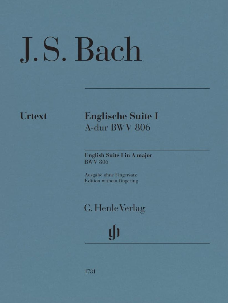 Johann Sebastian Bach: Englische Suite 1 BWV 806 - Piano Sheet Music - Henle Verlag (HN 1731
