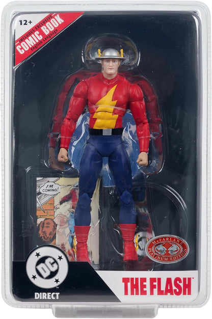 DC Direct Page Punchers Action Figure The Flash Jay Garrick (The Flash #123) (Red Platinum Edition) 18 cm