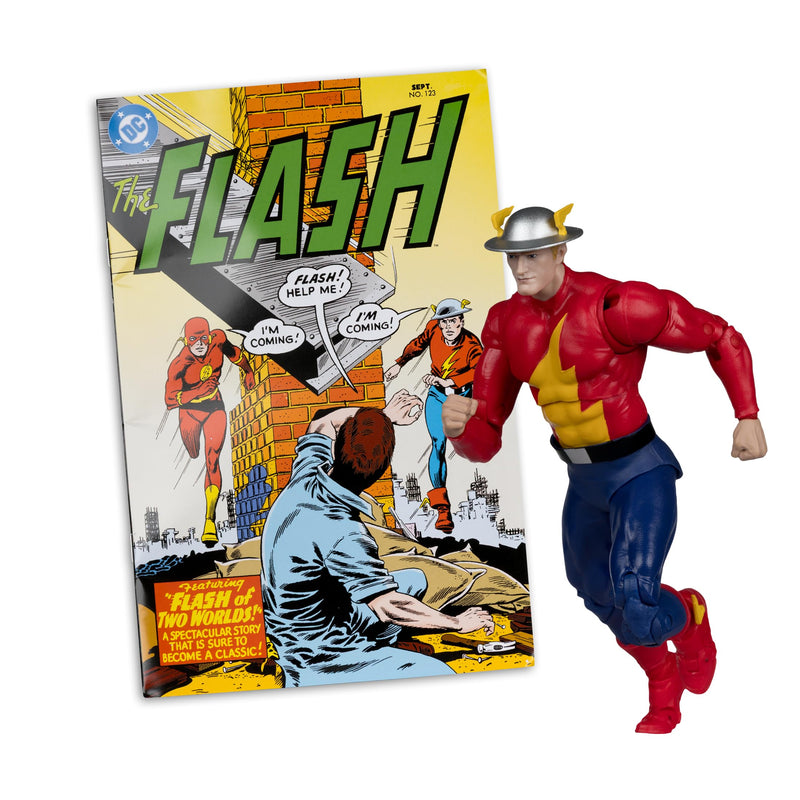 DC Direct Page Punchers Action Figure The Flash Jay Garrick (The Flash #123) (Red Platinum Edition) 18 cm