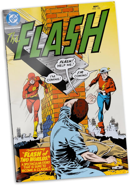 DC Direct Page Punchers Action Figure The Flash Jay Garrick (The Flash #123) (Red Platinum Edition) 18 cm