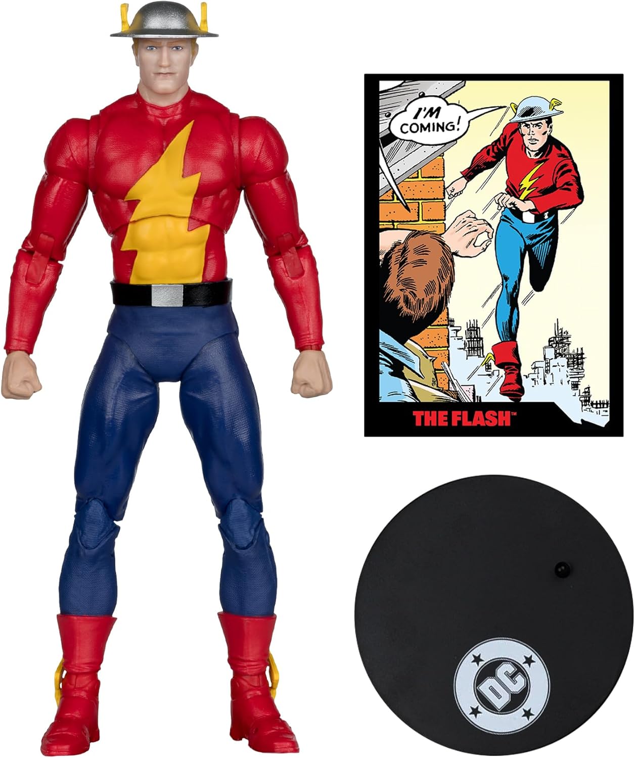 DC Direct Page Punchers Action Figure The Flash Jay Garrick (The Flash #123) (Red Platinum Edition) 18 cm