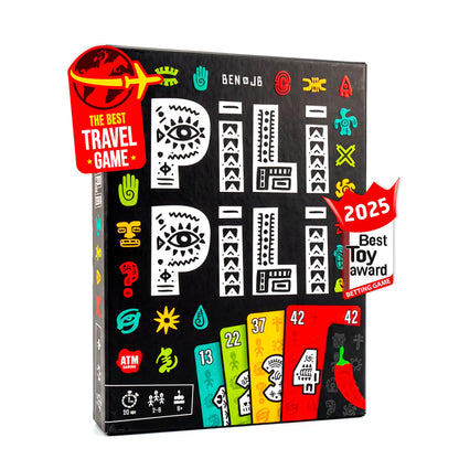 ATM Gaming PILI PILI | Board Game | Card Game for Families and Friends for Kids and Adults | 20 Minutes Playing Time | Ages 8+ | Ideal Travel Game