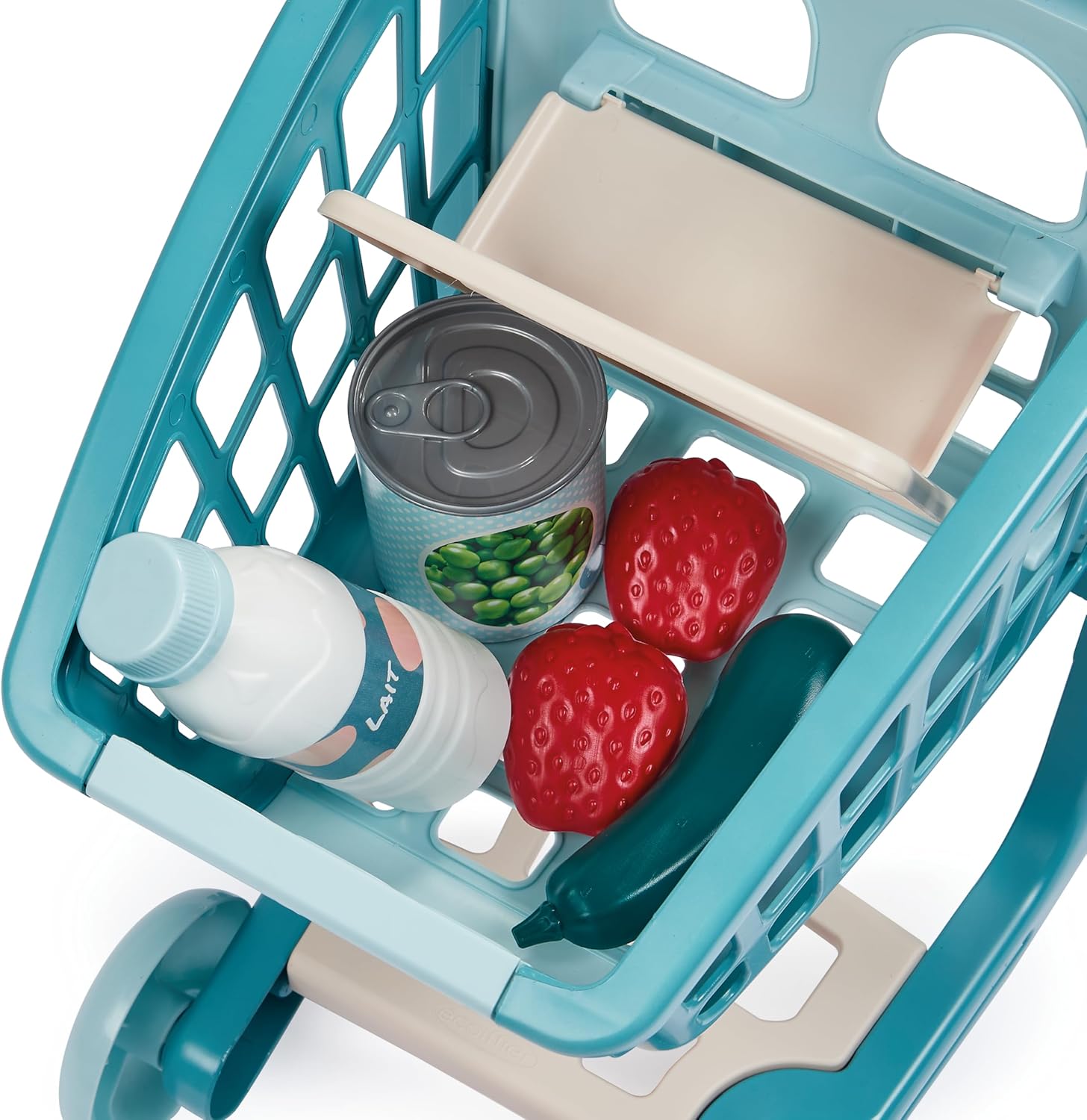 Jouets Ecoiffier – 1658 – trolley + pop + 7 accessoires – kinderwagen met afneembare zitting – imitatiespel – vanaf 18 maanden – gemaakt in Frankrijk