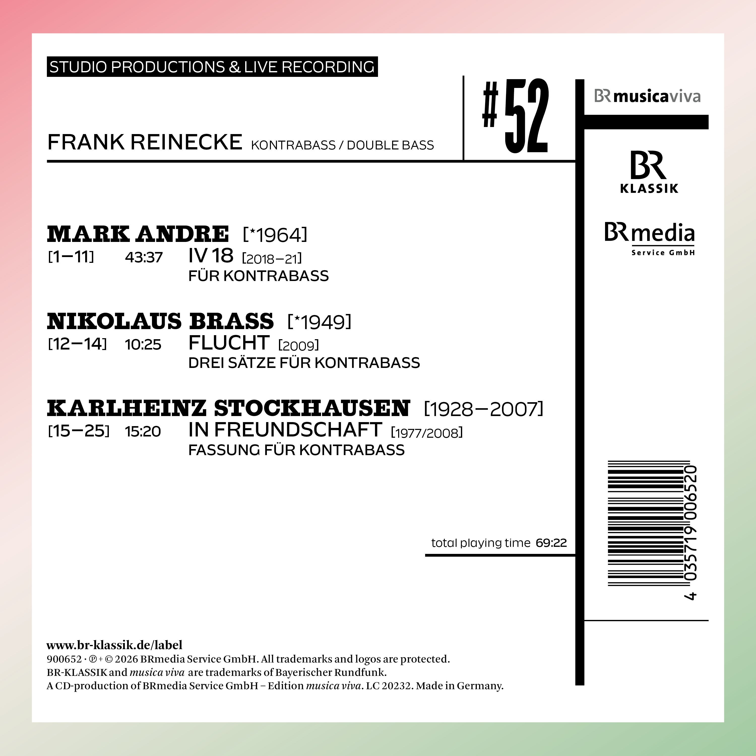 Frank Reinecke: #52