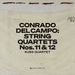 Conrado Del Campo: String Quartets Nos. 11 & 12