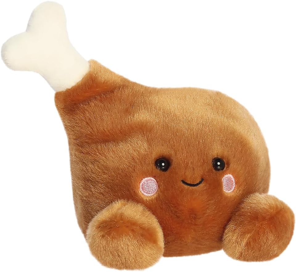 AURORA - 13586 - Palm Pals Mila Drumstick 13cm Soft Toy - Fun Collectable Plush for Kids and Adult Collectors - Perfect for Birthdays, Gifts or Any occasion - Brown
