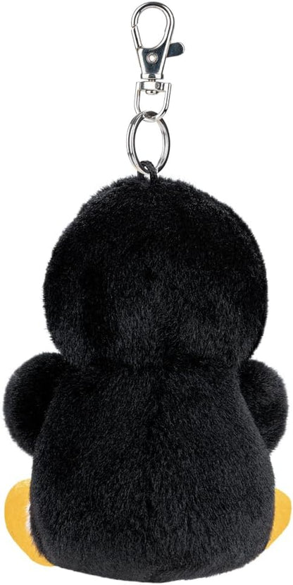 AURORA - 61683 - Palm Pals Chilly Penguin Clip-On 10cm Soft Toy - Fun Collectable Plush for Kids and Adult Collectors - Perfect for Birthdays, Gifts or Any occasion -White & Black