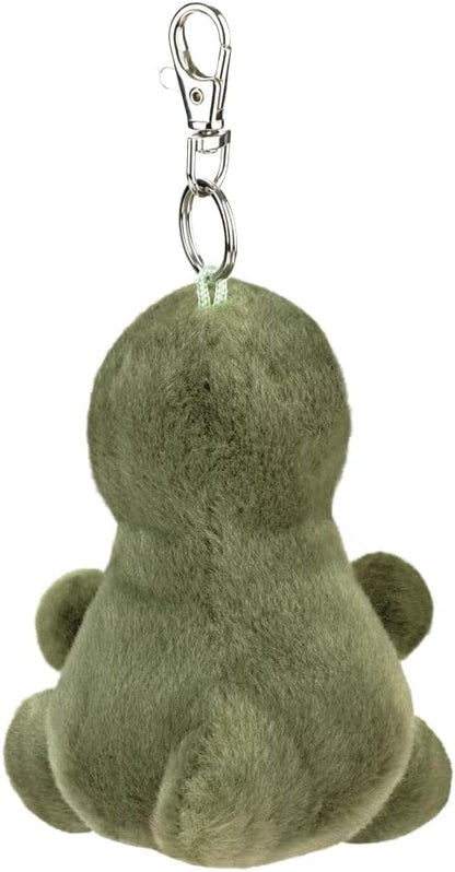 AURORA - 61690 -Palm Pals Tyranno Rex Clip-On 10cm Soft Toy - Fun Collectable Plush for Kids and Adult Collectors - Perfect for Birthdays, Gifts or Any occasion - Green